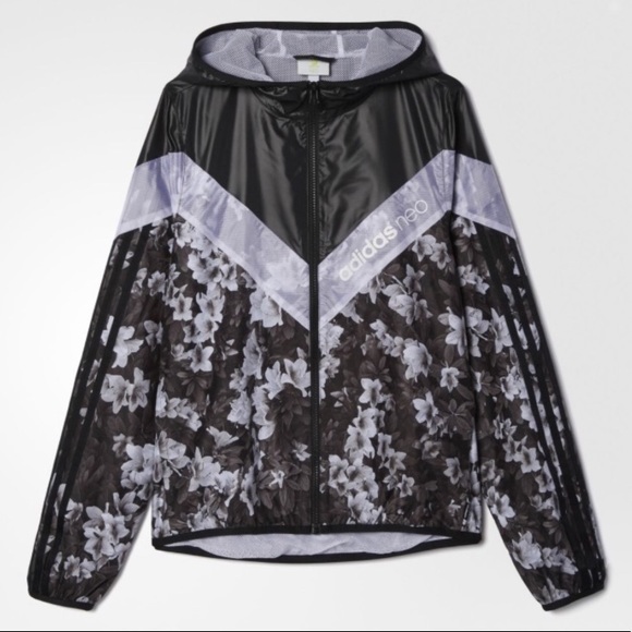 Outer sports mixture casual whole pattern windbreaker jumper DUQ09 for the windbreaker jacket Lady's Adidas adidas NEO HM flower print zip parka Outer sports mixture casual whole pattern windbreaker jumper DUQ09 for the windbreaker jacket Lady's Adidas adidas NEO HM flower print zip parka